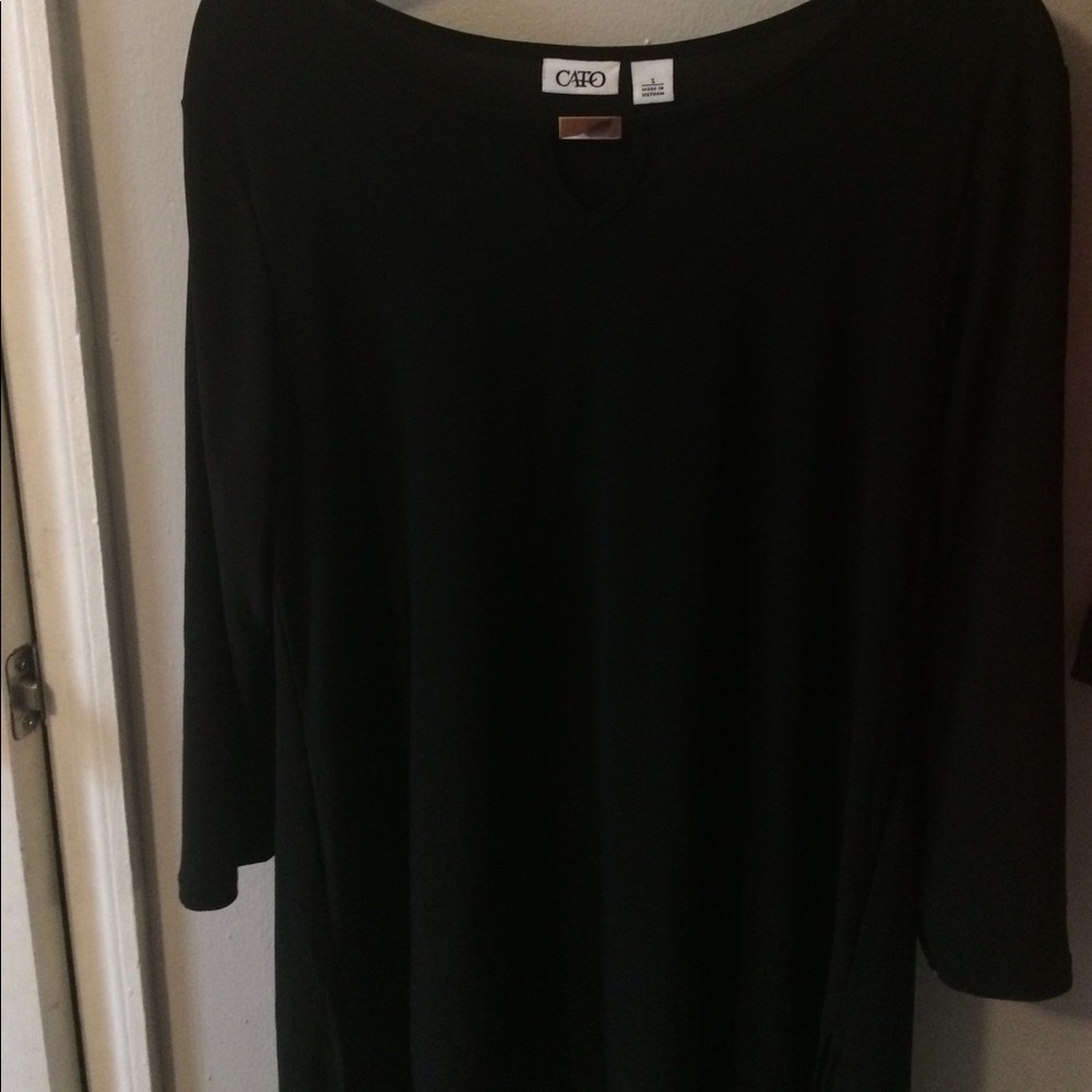 Cato black ad gold mini dress/ blouse